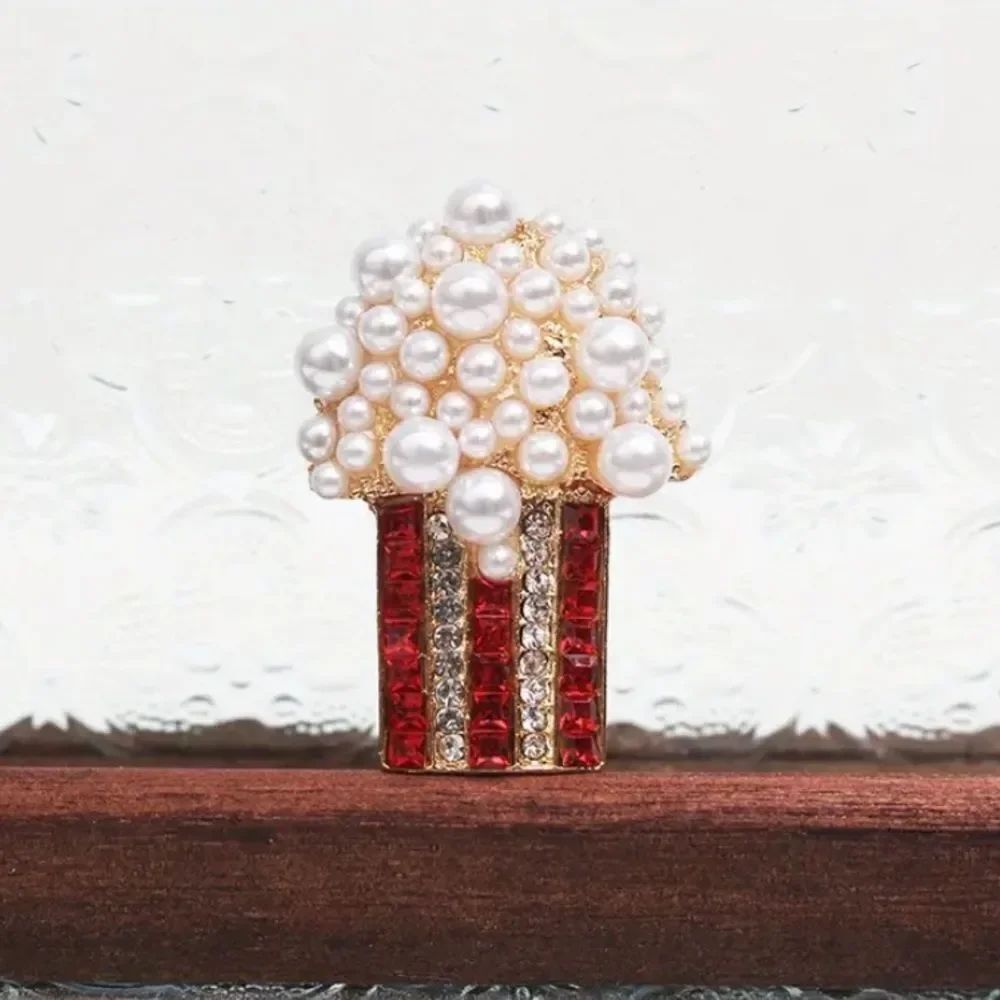 ✨🆕✨ Retro Creative Full Rhinestone Popcorn Brooch✨ - Picture 4 of 10